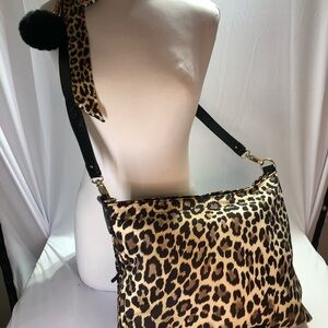 kate spade Leopard Print Baby Bag - Black & Tan
